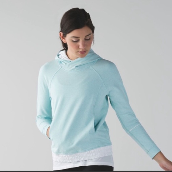 lululemon athletica Tops - Lululemon All Good Tranquil Pullover Blue/White